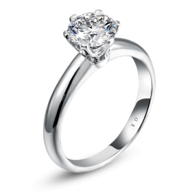 1 Carat Lavish 6 Prong Classic Solitaire ED Grade Diamond Engagement ...